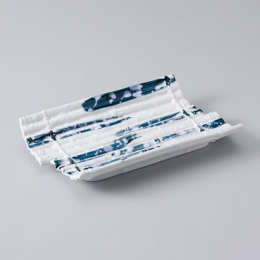 707-10144　白波竹型焼皿