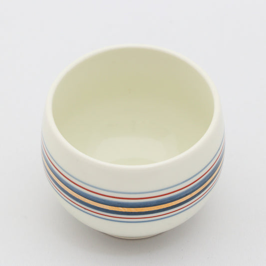 707-10381-01　三色ラインむし碗 身
