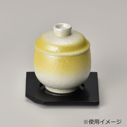 707-10423　銀彩イエローむし碗