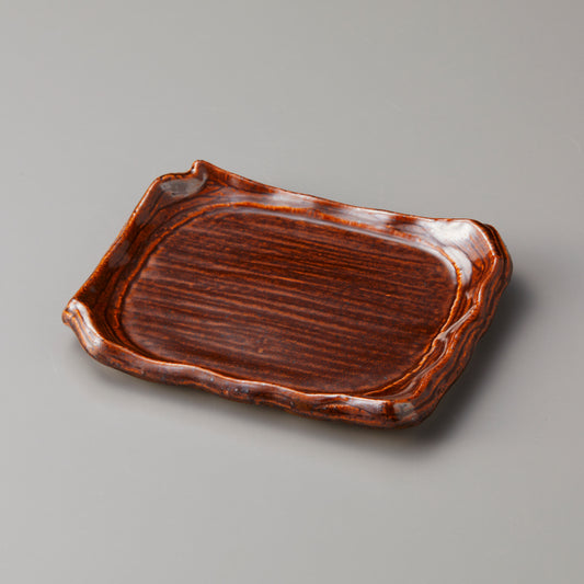 721-10034-01　茶角陶板