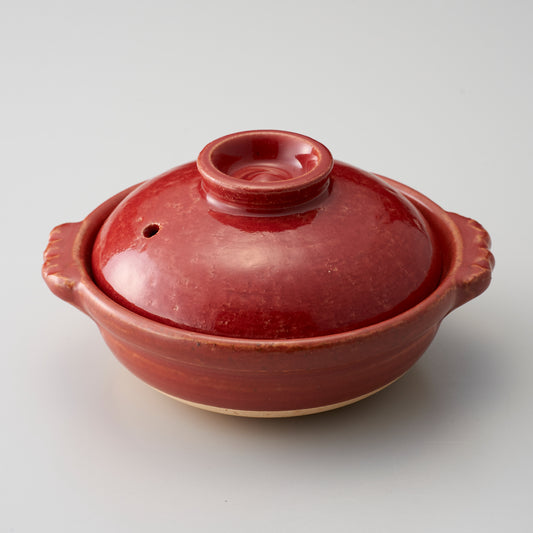 721-10239　赤楽4.5寸浅鍋