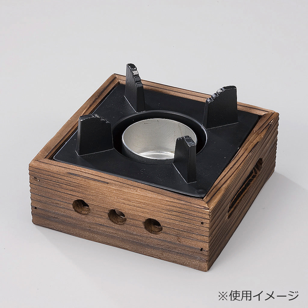 800-14001-01　焼杉枠のみ(ミニ角コンロ用)