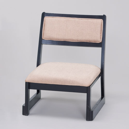 810-16013　木製座高27cm椅子　ベージュ