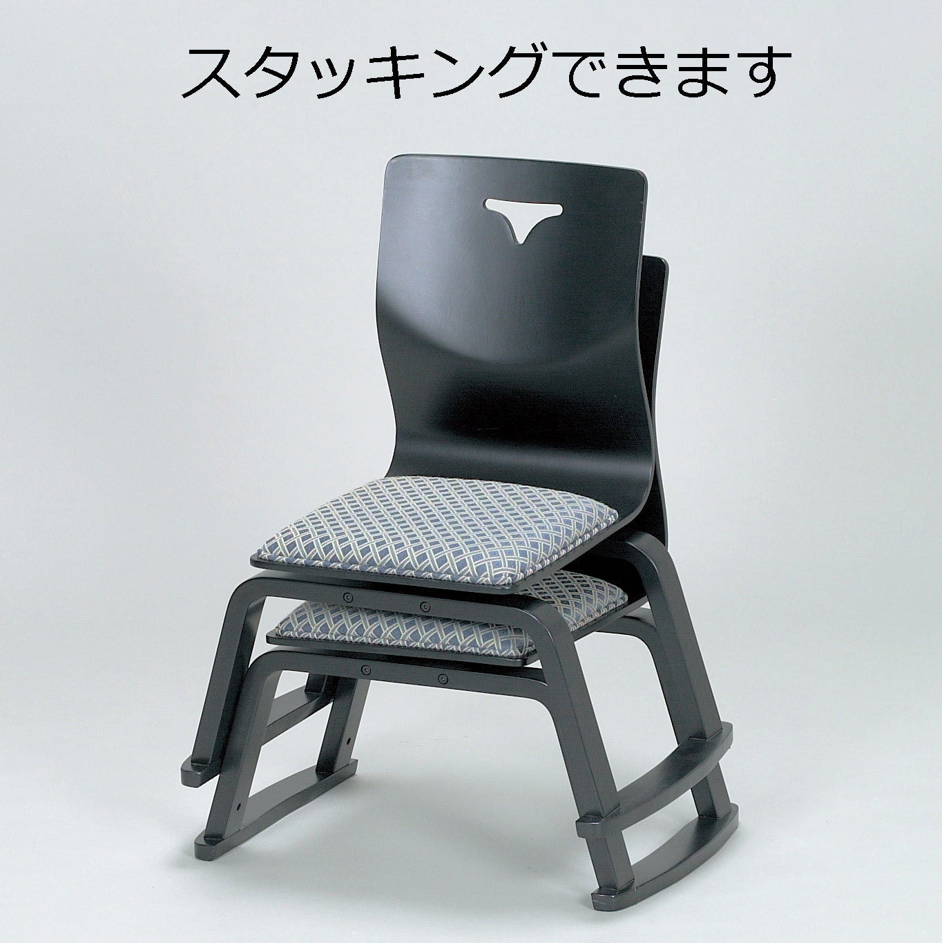 810-22001　35cm木製回転椅子