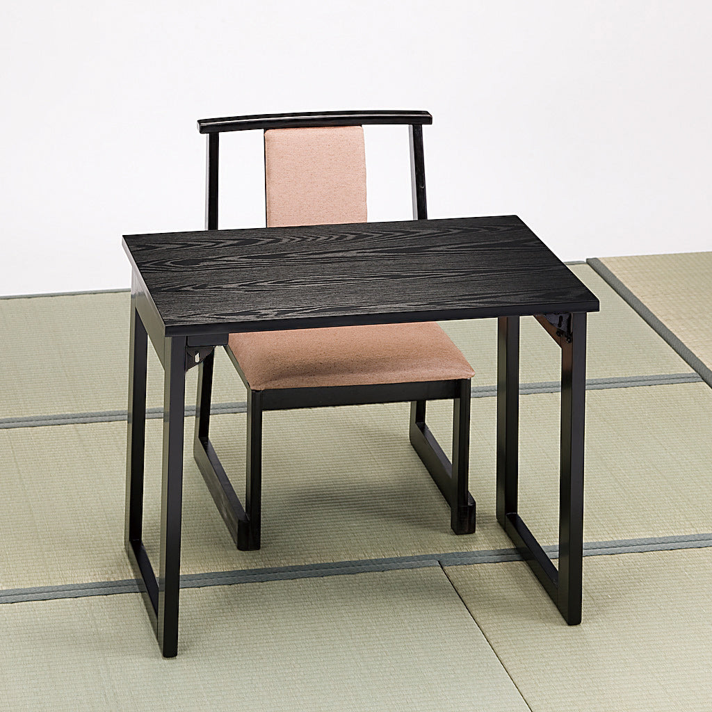 810-33001　MDF1人用黒木目テーブル
