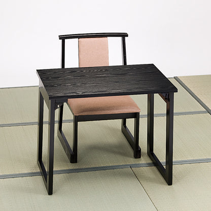 810-33001　MDF1人用黒木目テーブル