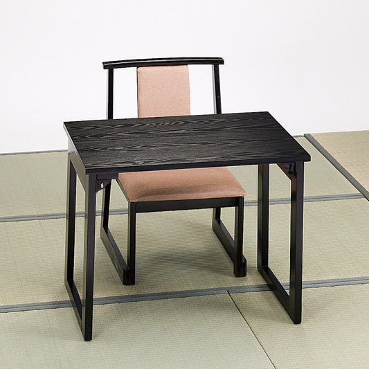 810-33001　MDF1人用黒木目テーブル