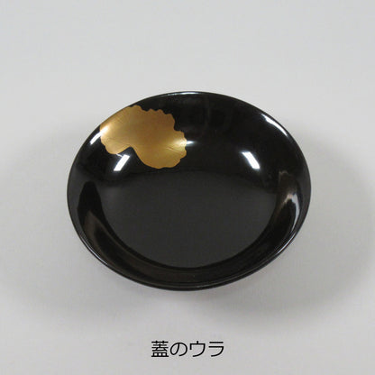 S25-120　木製羽反椀　蓮と蝶<4個セット>