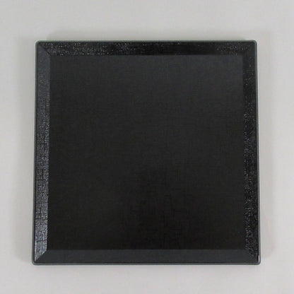 S25-166　【B級品】尺1正角布目端反盆　黒