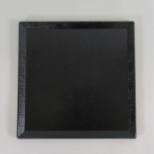 S25-166　【B級品】尺1正角布目端反盆　黒