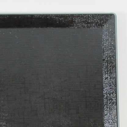 S25-166　【B級品】尺1正角布目端反盆　黒