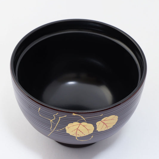 S25-3　3寸小吸物椀　タメ金ツタ　オヤのみ<12個セット>