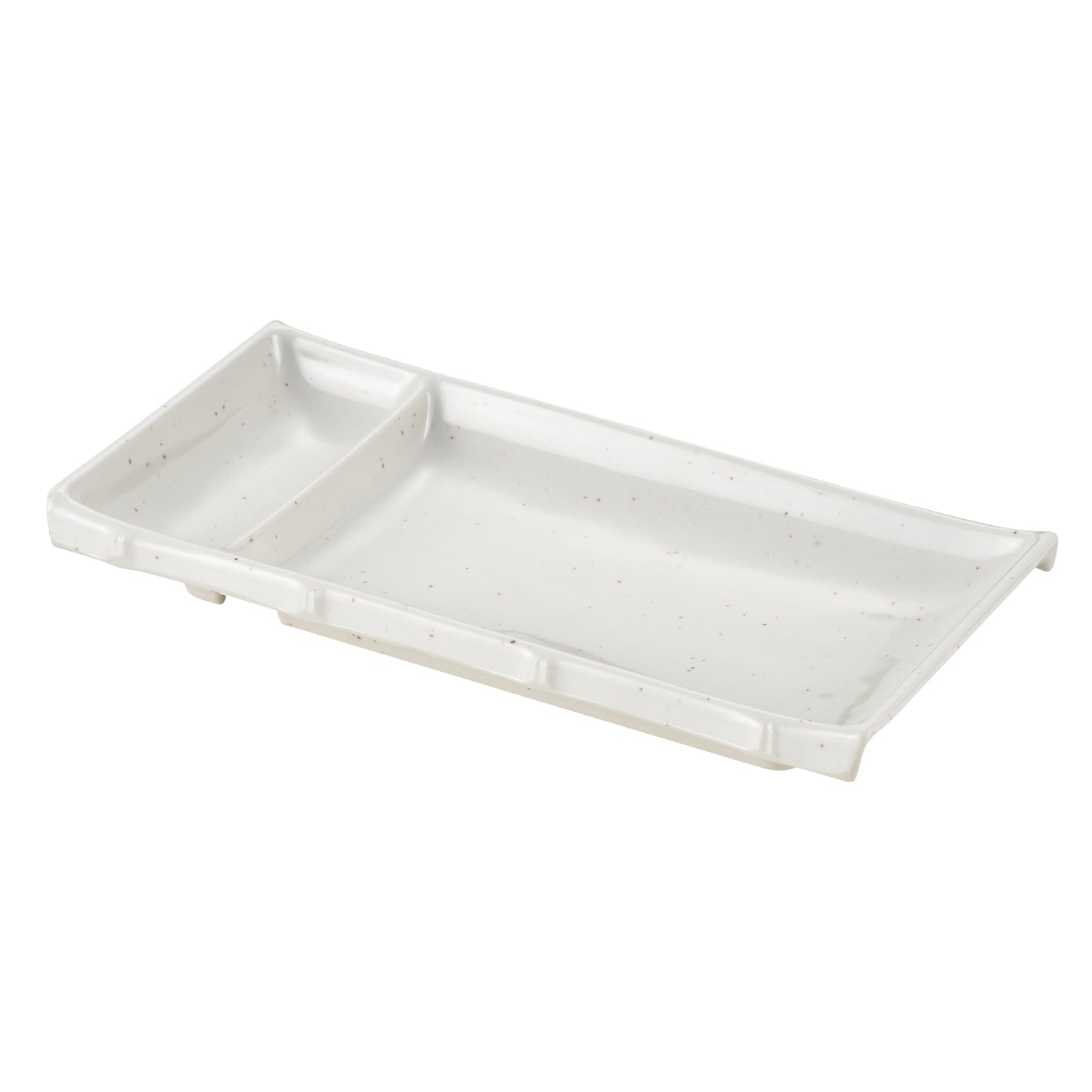 105-10036-12　シンプルマーブル 角仕切皿　(SP-32M)