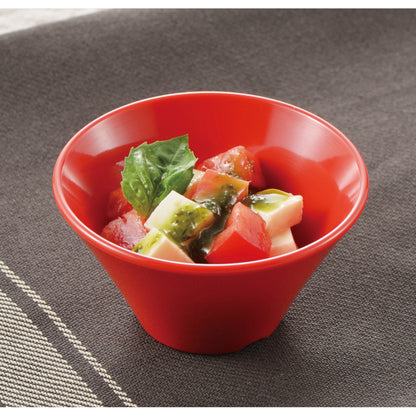 シンプル赤 めん鉢