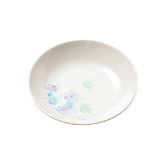 105-10042-22　すみれ　丸皿12cm　(VO-23)
