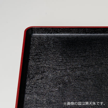 城南盆　メイプル(ベージュ木目)耐熱　ノンスリップ盆