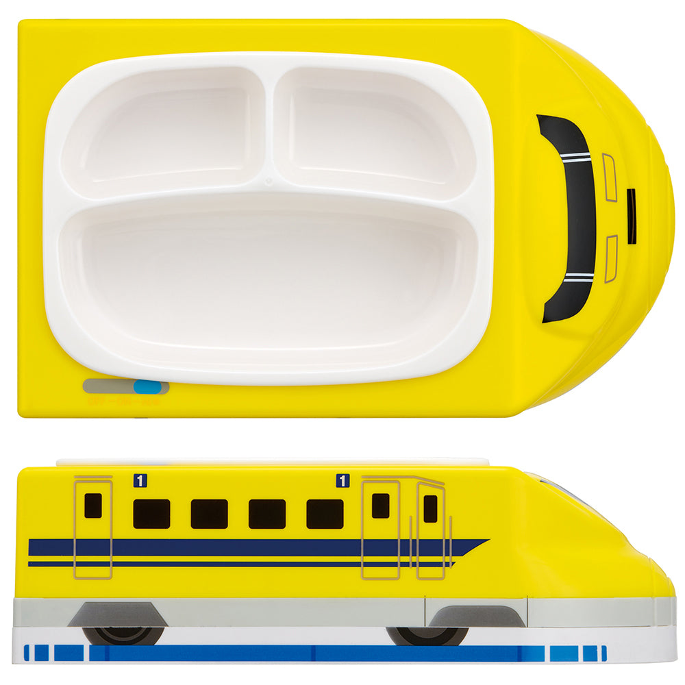 195-10032　抗菌ランチプレート プラレールドクターイエロー(LUPD3AG)