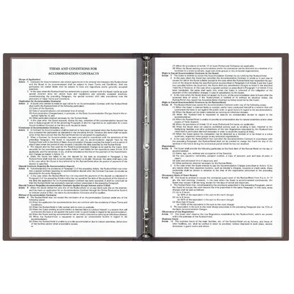 メニューブック　スリム-B・LU