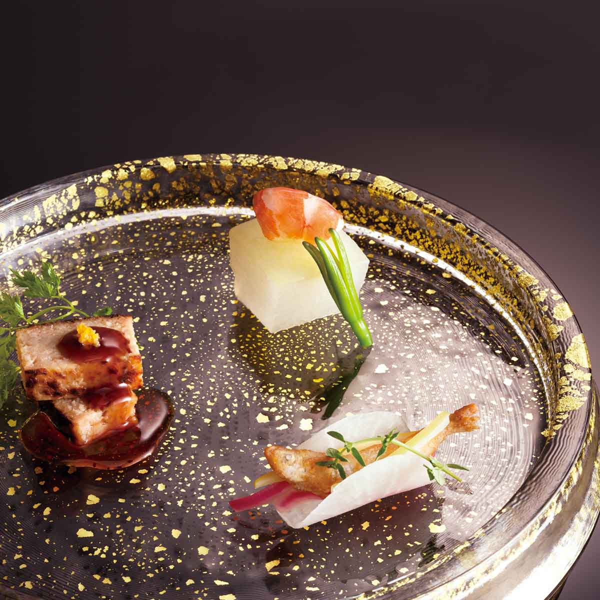 138-10823　リバーシブルプレート210 金箔付き　46403G