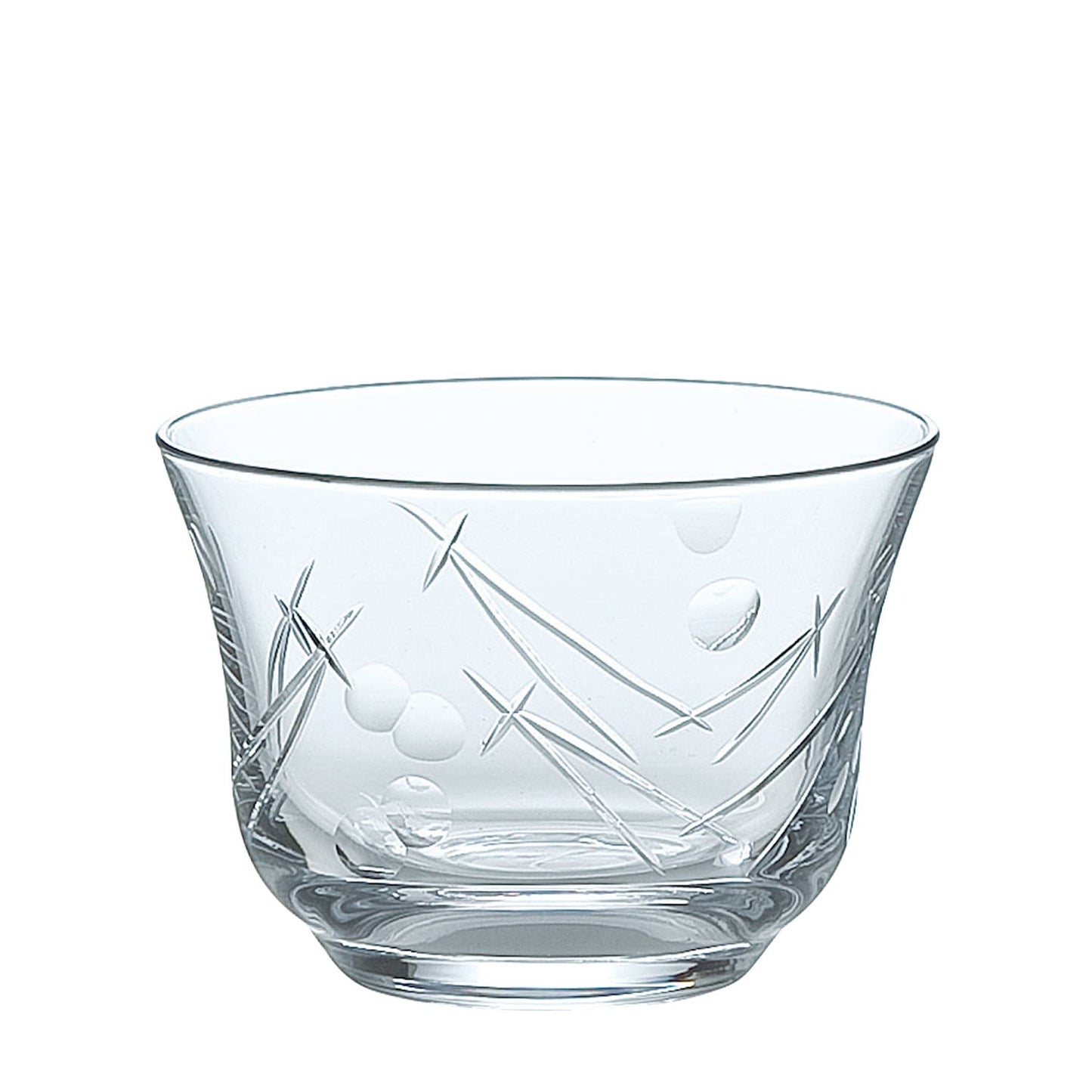 138-10694　切子冷茶グラス(松葉柄)　T-20112-C597