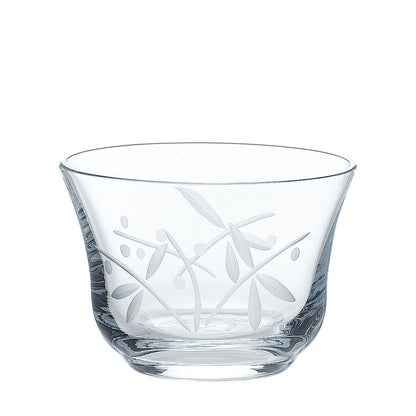 138-10693　切子冷茶グラス(おもだか柄)　T-20112-C646