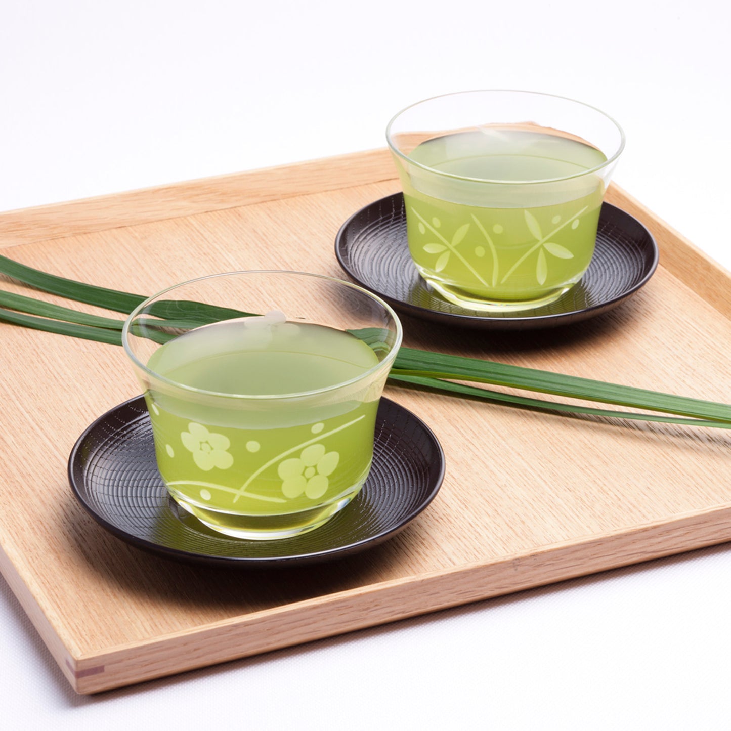 138-10694　切子冷茶グラス(松葉柄)　T-20112-C597