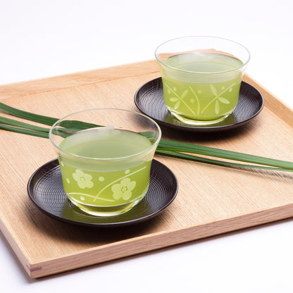 138-10694　切子冷茶グラス(松葉柄)　T-20112-C597