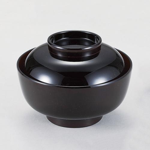 350-81011　雅煮物椀　タメ内朱