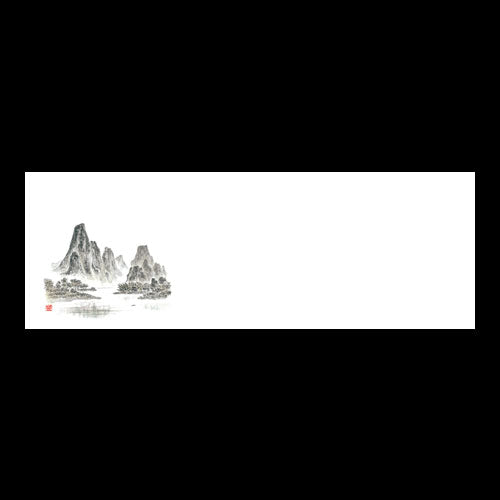 192-20111　箸置雲竜和紙マット　新山水画(オールシーズン)