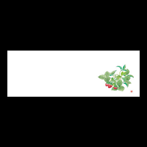 192-20037　箸置雲竜和紙マット　イチゴ(3・4月)