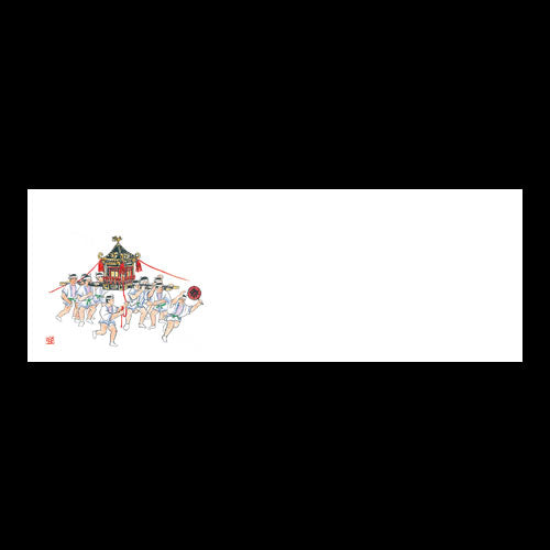 192-20121　箸置雲竜和紙マット　新神輿と祭(4～10月)