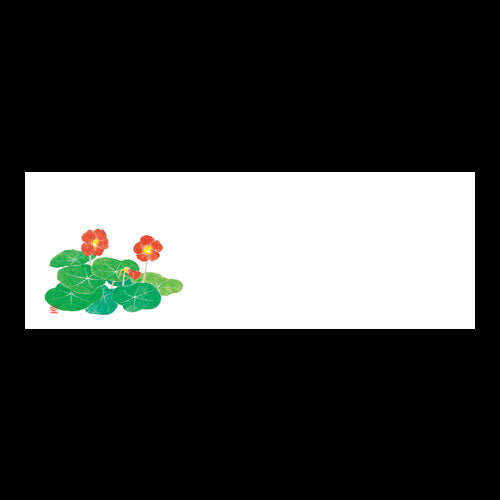 192-20050　箸置雲竜和紙マット　金蓮花(5～11月)