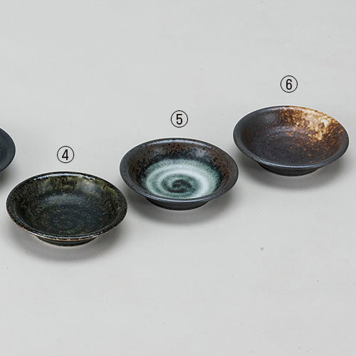 3.0皿 ④黒織部 ⑤蒼月 ⑥古備前