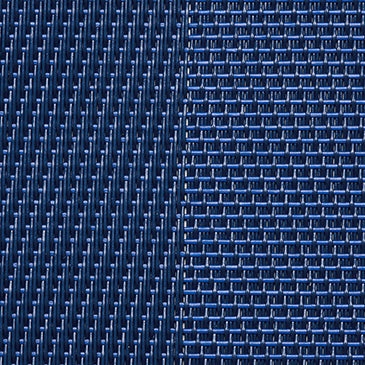 840-30105　ランチョンマット　縫製仕上　TX-31432　渕つき格子　紺