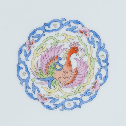 051-18　色彩鳳凰丸皿　31cm