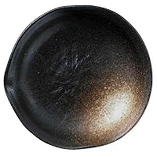 519-230050050　片口中皿　黒備前
