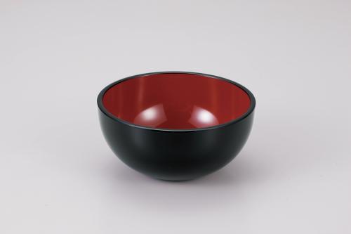 375-49015　土器ボール<大>　黒内朱