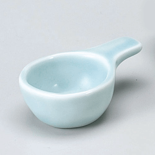 540-10006　手付き丸珍味　青磁