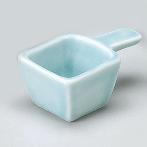 540-10012　手付き角珍味　青磁
