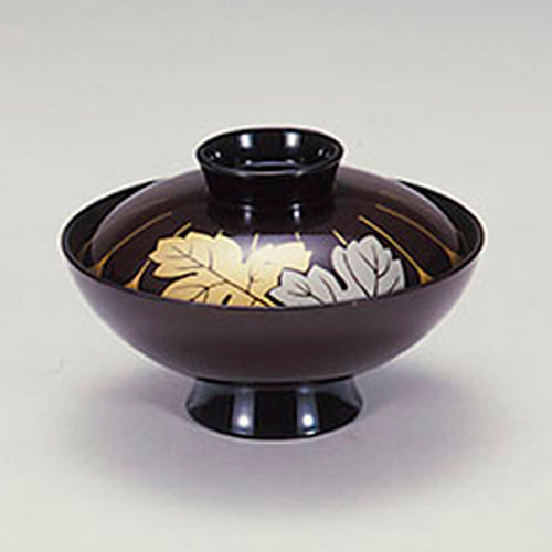 350-14091　4.5寸小槌椀　タメ二枚菊