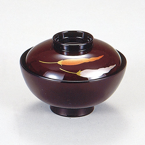 350-15492　4寸千代原椀　総タメししとう内黒