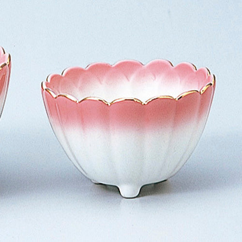 610-31196　新三ツ足菊割珍味　ピンク吹