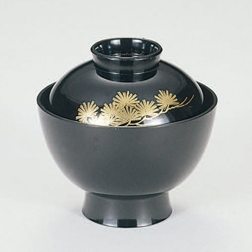 350-19172　3.5寸小吸物椀　黒松