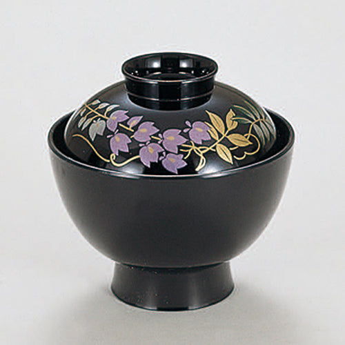 350-19202　3.5寸小吸物椀　黒フジ