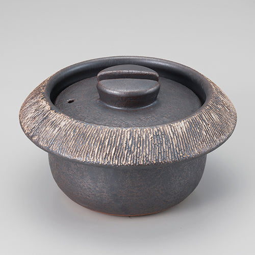 白化粧多用羽釜(黒土)