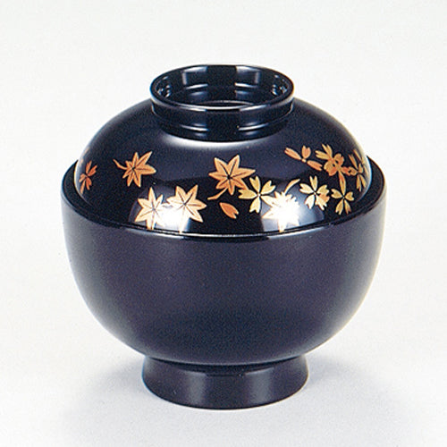 350-20122　丸福椀　黒チラシ春秋内黒
