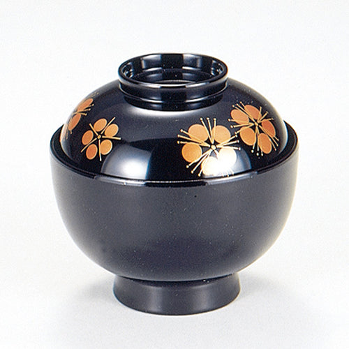 350-20172　丸福椀　黒丸梅