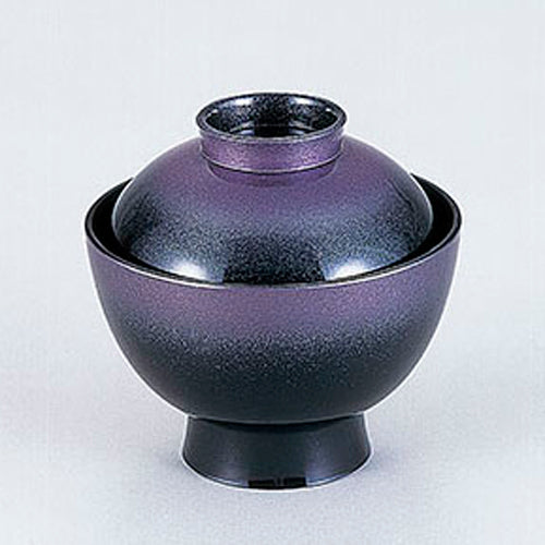 350-19332　3.5寸小吸物椀　紫ぼかし