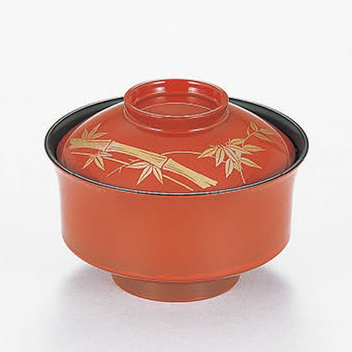 350-22042　万寿椀　朱金竹