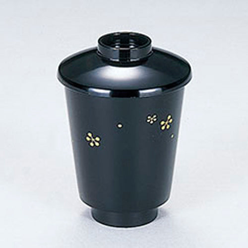350-26071　箸洗い椀　黒丸玉